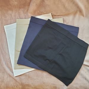 Ingrid+Isabel Bellaband Pregnancy Belly Bands Size 1 White Navy Nude Like New